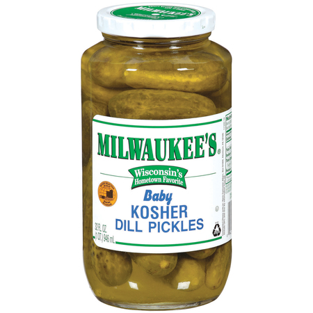 Milwaukees Milwaukee Kosher Baby Dill Pickle 32 Fl oz., PK12 5410017300